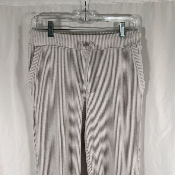 Haven Well Within Joggers Women's Small White Pull On Pockets Drawstring Ribbed - Picture 2 of 10